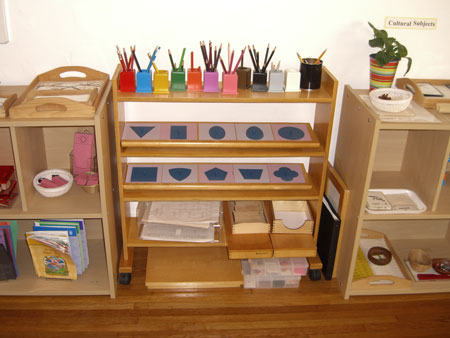 Pencils and Supplies in a Montessori Classroom
